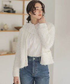 組曲 チュールヤーンファンシーニット ジャケット