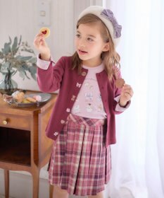 ANY KIDS チェック プリーツ スカパン