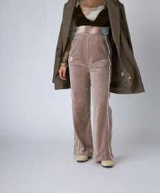 OP／FILA 【Kappa】ボックスシルエット ベロアトラックパンツ