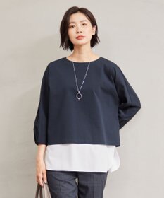 J.PRESS LADIES S TCポンチ ドルマンスリーブ レイヤード カットソー