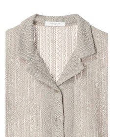 Green Parks レース開襟ブラウス