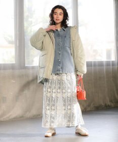 Green Parks レイヤードレーススカート