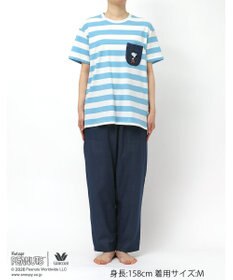 WACOAL PEANUTS パジャマ 4分袖 長ズボン 綿100%(本体) スヌーピー レディース FDT165 /ワコール