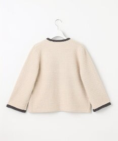 自由区 ツイードライクニット カーディガン