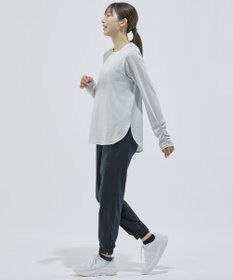 CW-X 【WOMEN】 CW-X ロングＴシャツ 梨地素材 薄手 シアー感 スポーツウェア 長袖 レディース DLY129 /ワコール