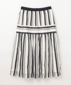 GRACE CONTINENTAL マルチシアーストライプスカート