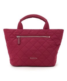 TOCCA TRACE PAVE FASTENER TOTE ナイロンキルトバッグ