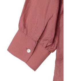 Green Parks バンドカラーポケット付きシアーシャツ