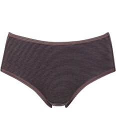 Wing ショーツ 綿混(身生地部) ここちよいフィット感 ムレにくい(身生地部) 【デイリーフィット 綿混ボーダー】 はきこみ丈ふつう EC2650 ウイング／ワコール