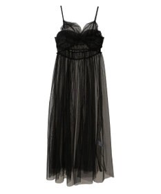 earth music&ecology ねじりチュールキャミワンピース