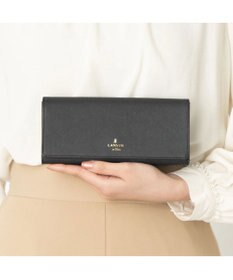 LANVIN en Bleu リュクサンブール かぶせ長財布