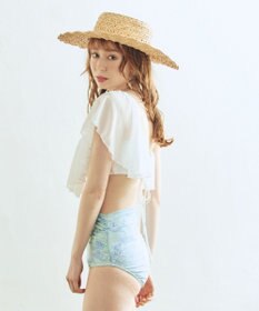 San-ai Resort（三愛水着楽園） 【2025年新作】軽い着け心地でしっかり盛れる【楽盛り水着】　ワンショルフリルワイヤービキニ　9M【San-ai Resort（サンアイリゾート）】