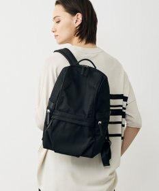 ICB 【新仕様・A4サイズ収納可・容量約14L】8ポケットナイロンリュック ブラック