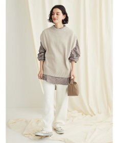 CRAFT STANDARD BOUTIQUE 洗える クルーネックニットベスト