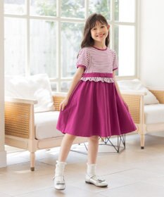 組曲 KIDS 【110-140㎝】マリンボーダー ワンピース