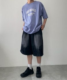 WEGO 【綿100%/MLサイズ展開】DISCUS　ルーズカレッ１００％