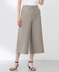 J.PRESS LADIES S 【洗える・吸水速乾】DRYライトサッカー クロップド パンツ