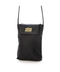 UNBILLION VERYコラボ ペルケ perche / 牛革フラップナイロンショルダーバッグ