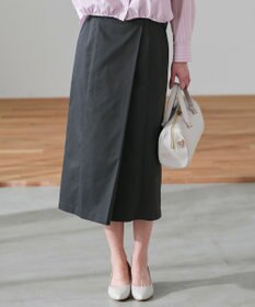 ANY SIS ツイステッドクリアチノ スカート アイアンブルー