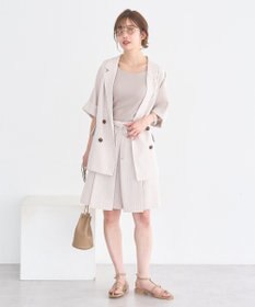 earth music&ecology 【セットアップ対応】ウエストリボンバミューダパンツ