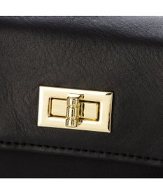 UNBILLION VERYコラボ ペルケ perche / 牛革フラップナイロンショルダーバッグ