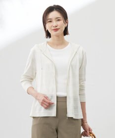 J.PRESS LADIES 【洗える】シアーライトパーカー