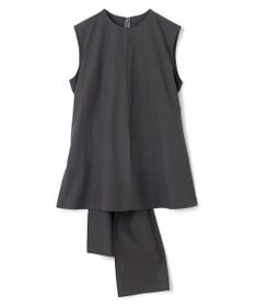 BEIGE， 【洗える・GISELe 6月号掲載】MALLOW / バックリボンコットンノースリーブブラウス