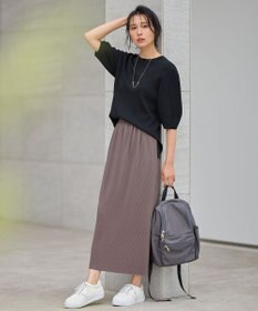 ANY パフスリーブニットプルオーバー