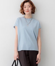 23区 L 【先行予約】レーヨンポリエステルストレッチ フレンチスリーブ ニット