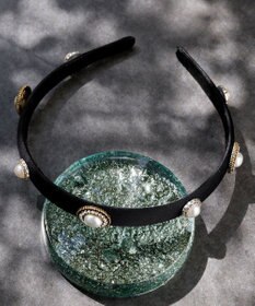 Tiaclasse ビジュー付きカチューシャ