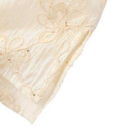 YECCA VECCA フリルVネック刺繍シアーシャツ