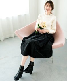 ANY SIS S 【WEB・一部店舗限定】ダブルカラー ニット