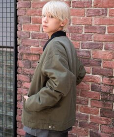 WEGO 【ユニセックス着用ITEM/MLサイズ展開】ワーカーズキルティングZIPジャケット