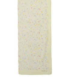 MOONBAT 【シルク100%】フルラ (FURLA) シルクシフォンロングスカーフ 小花柄 150cm×35cm