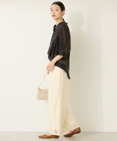 AMERICAN HOLIC 幾何学レースイージーパンツ