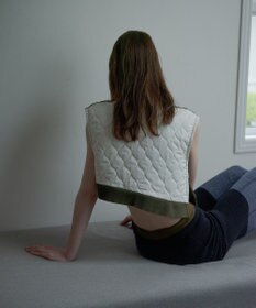 TRICOTE バンピーニット切り替えベスト