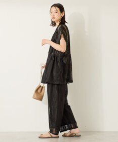 AMERICAN HOLIC 幾何学レースイージーパンツ