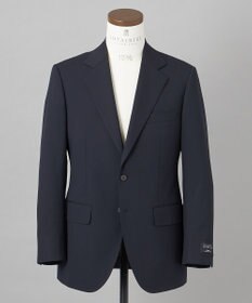 GOTAIRIKU オールシーズン対応【御幸毛織】WOOL×SOLOTEX ストレッチスーツ（ネイビーストライプ）