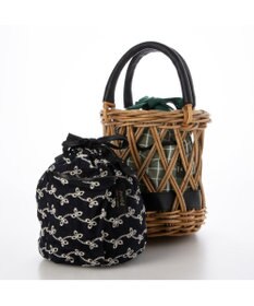 UNBILLION ペルケ perche / 透かし網姫路レザー2WAYかごバッグ