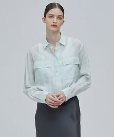 BEIGE， PAULINE / ドローストリングシアーブラウス