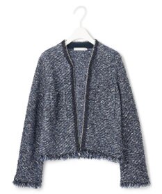 ICB 【ドラマ「続・続・最後から二番目の恋」着用】 デニムライクツィード ニットジャケット