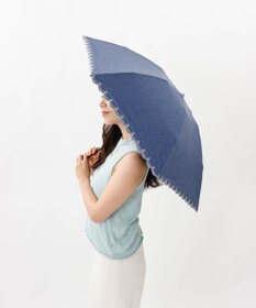 AURORA 【 BLAO（ブラオ）】サマーシールド ボーラー刺しゅう晴雨兼用傘(折りたたみ傘)