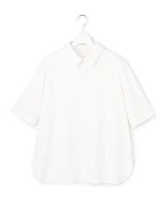 ICB 【先行予約・WEB限定カラーあり】マラボーテライトジョーゼット 半袖ボウタイ付きシャツカラートップス