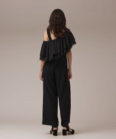 GRACE CONTINENTAL フリルケープサロペット