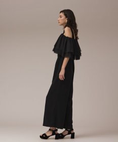 GRACE CONTINENTAL フリルケープサロペット