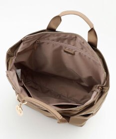 LA BAGAGERIE チャーム付き　ナイロンスクエアリュック