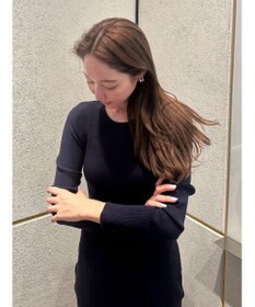 Green Parks タイトシルエットリブニットワンピース