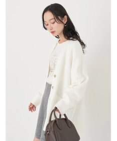 earth music&ecology やわらかタッチＶネックカーディガン