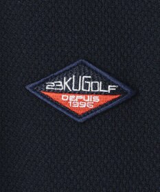 23区GOLF 長く愛せる定番人気！【MEN】【日本製】ハニカムカノコ 長袖ポロシャツ