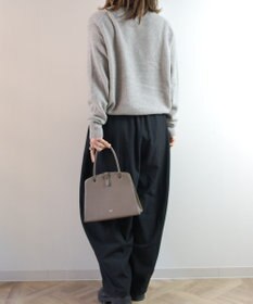 blancle シュリンクレザー ワンハンドルフォーマルバッグ